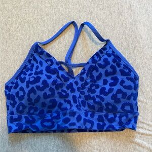 Balance Athletica Vitality flocked Form Lux Sports Bra blue: Water panther